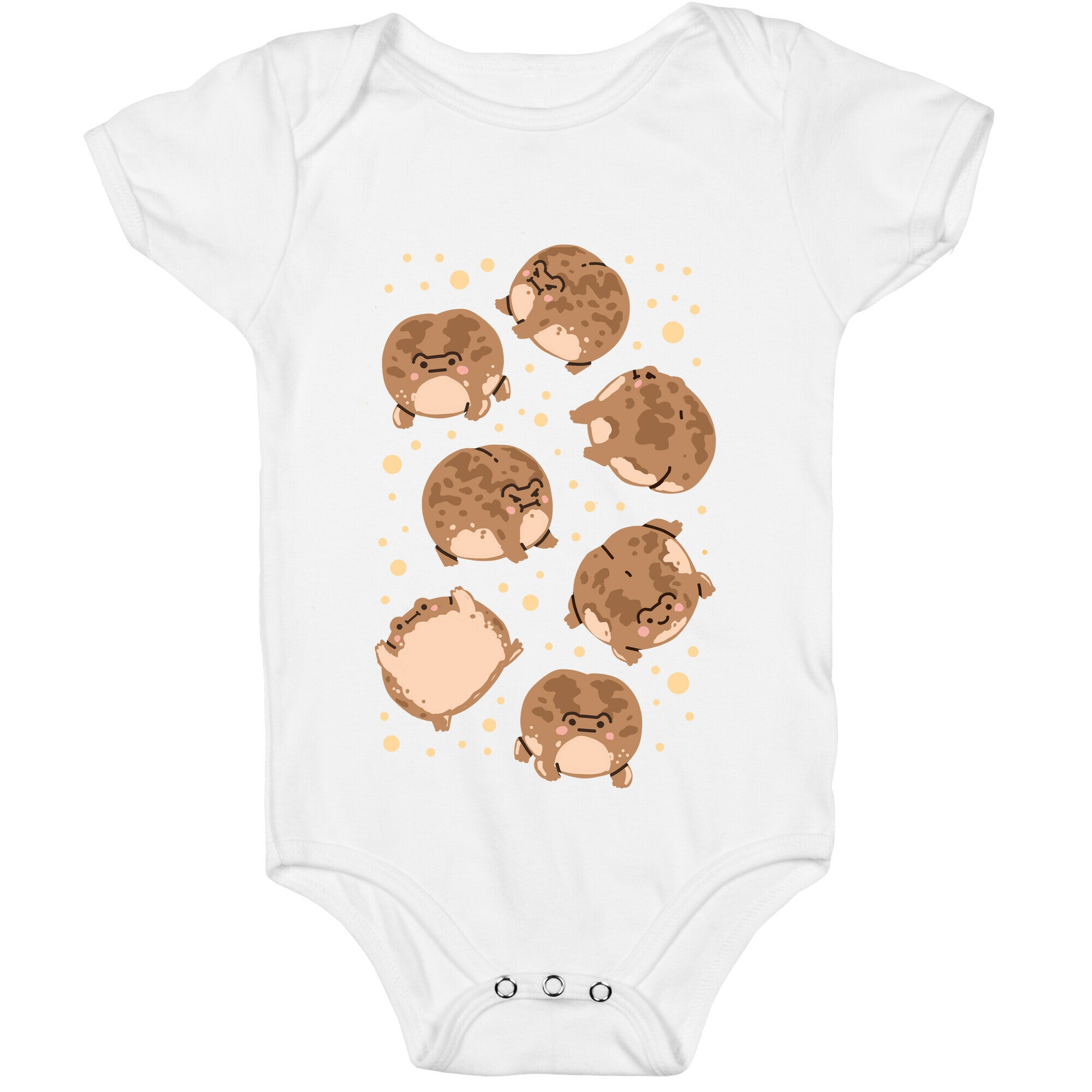 Desert Rain Frog Pattern Baby One Piece